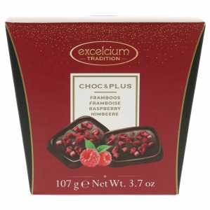 Czekoladki gorzkie z malinami 107g Choc & Plus