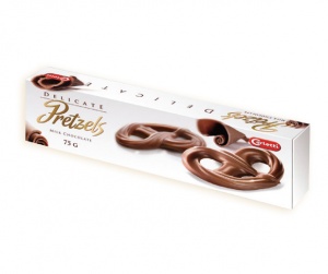 Czekoladowe precelki mleczne 75g