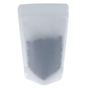 Doypack 100% recykling biały ( White ) 100g - opakowanie 100 szt + struna