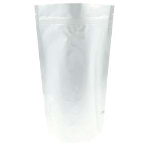 Doypack srebrny z wentylem 1kg - opakowanie 100szt.