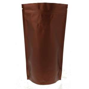 Doypack brązowy matowy 1kg - opakowanie 100 szt.