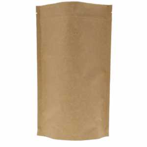 Doypack kraft z wentylem 1kg - opakowanie 100szt.