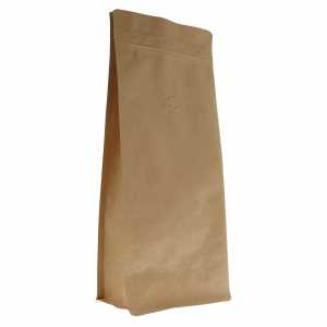 Torebka Flat Bottom 1kg+ wentyl + struna - Kraft - 100 szt.