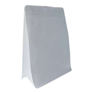 Torebka Flat Bottom 1000g - Biała papierowa - 100 szt