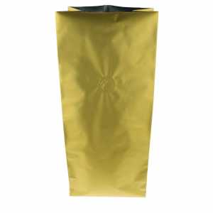 Torebki złote gusset + wentyl 1kg - opakowanie 100szt