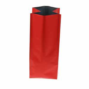 Torebki czerwone gusset 250g - opakowanie 100szt