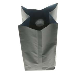 Torebki czarne gusset + wentyl 250g - opakowanie 100szt