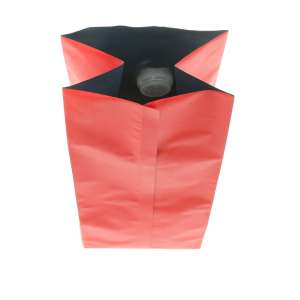 Torebki czerwone gusset + wentyl 250g - opakowanie 100szt