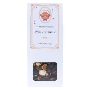 Herbatka na prezent dla Dziadka - Wiśnie w Rumie 70g