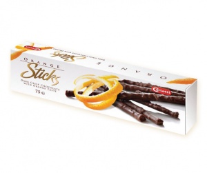 Czekoladowe paluszki pomarańczowe 75g